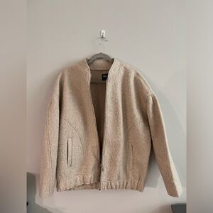 Zara Bomber Jacket size M Beige